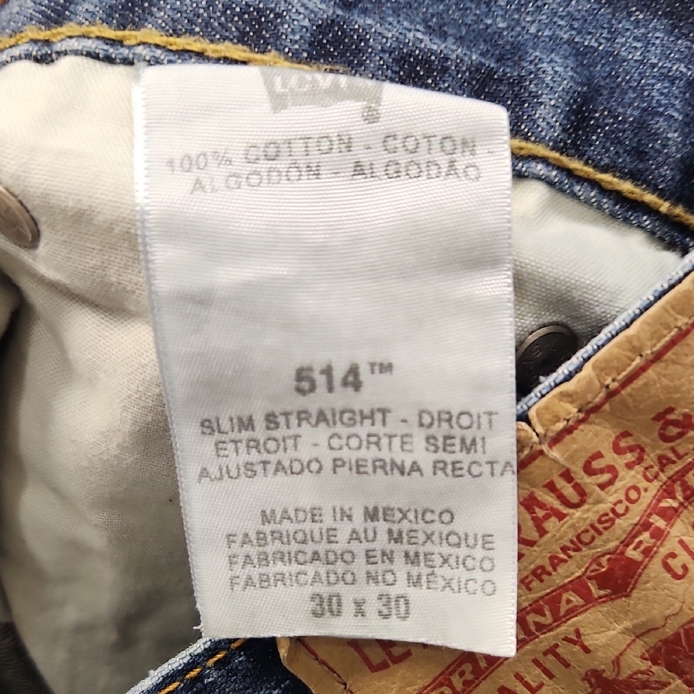 Levi's 514 Slim Straight Jeans - 30x30 - Picture 3 of 11